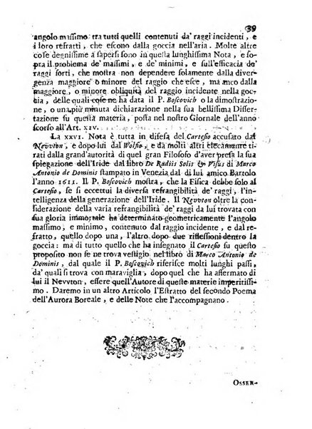 Giornale de'letterati per l'anno ... pubblicato col titolo di Novelle letterarie oltramontane