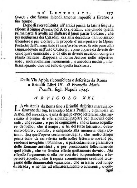 Giornale de'letterati per l'anno ... pubblicato col titolo di Novelle letterarie oltramontane