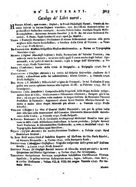 Giornale de'letterati per l'anno ... pubblicato col titolo di Novelle letterarie oltramontane