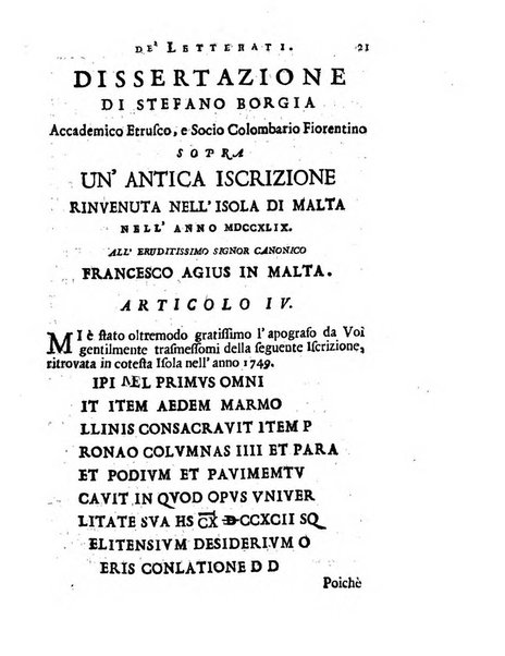 Giornale de'letterati per l'anno ... pubblicato col titolo di Novelle letterarie oltramontane