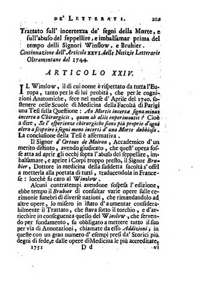 Giornale de'letterati per l'anno ... pubblicato col titolo di Novelle letterarie oltramontane