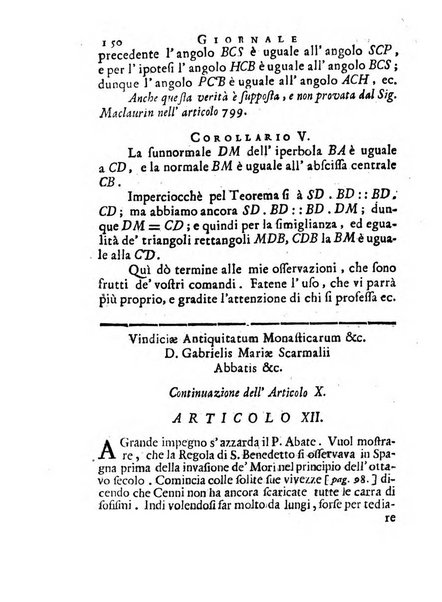 Giornale de'letterati per l'anno ... pubblicato col titolo di Novelle letterarie oltramontane