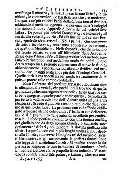 Giornale de'letterati per l'anno ... pubblicato col titolo di Novelle letterarie oltramontane