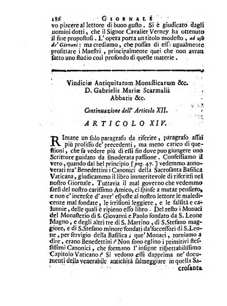 Giornale de'letterati per l'anno ... pubblicato col titolo di Novelle letterarie oltramontane