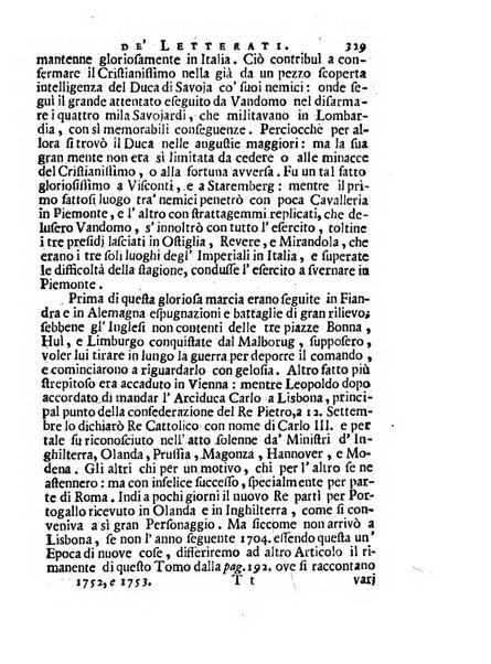 Giornale de'letterati per l'anno ... pubblicato col titolo di Novelle letterarie oltramontane