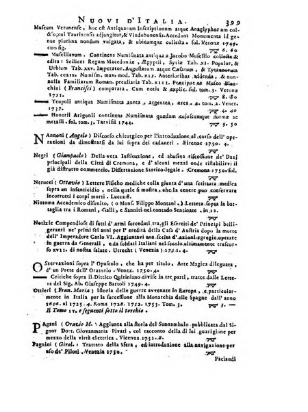 Giornale de'letterati per l'anno ... pubblicato col titolo di Novelle letterarie oltramontane