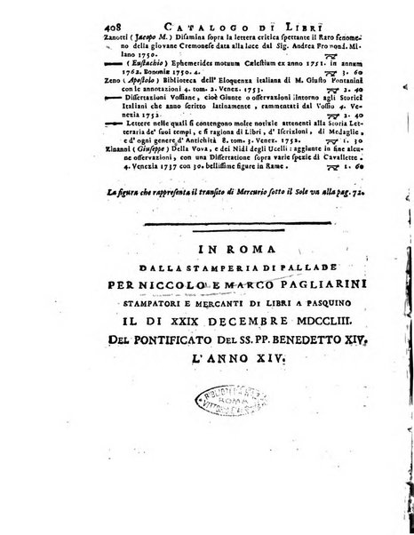 Giornale de'letterati per l'anno ... pubblicato col titolo di Novelle letterarie oltramontane