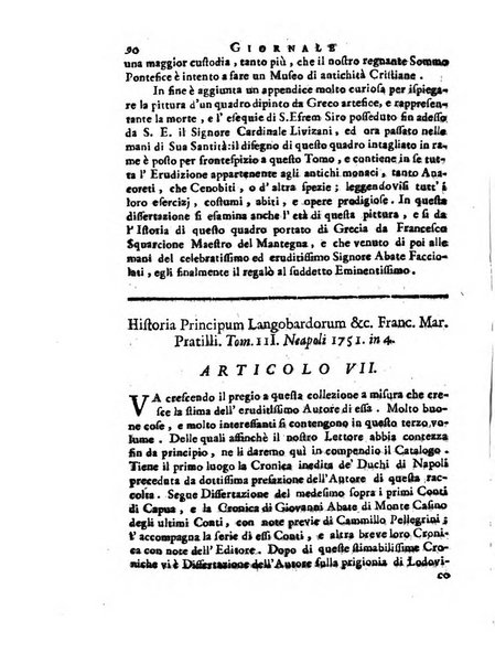 Giornale de'letterati per l'anno ... pubblicato col titolo di Novelle letterarie oltramontane