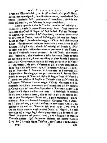 Giornale de'letterati per l'anno ... pubblicato col titolo di Novelle letterarie oltramontane