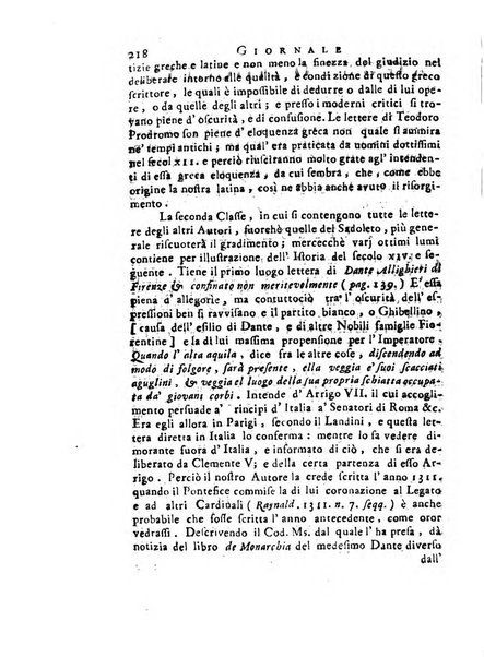 Giornale de'letterati per l'anno ... pubblicato col titolo di Novelle letterarie oltramontane