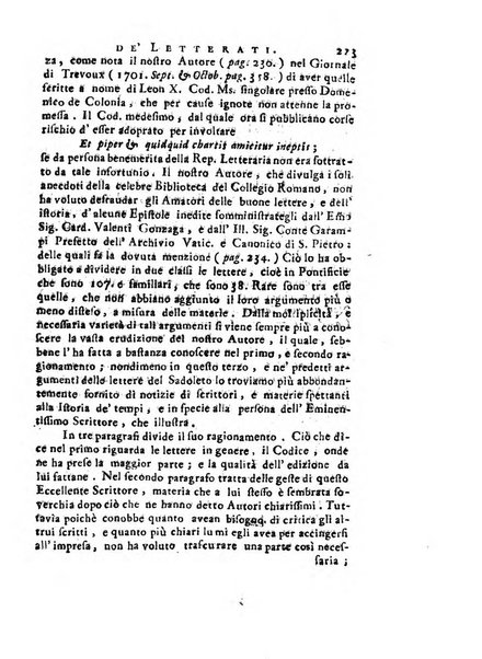 Giornale de'letterati per l'anno ... pubblicato col titolo di Novelle letterarie oltramontane