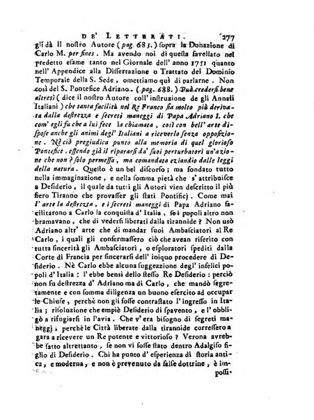 Giornale de'letterati per l'anno ... pubblicato col titolo di Novelle letterarie oltramontane