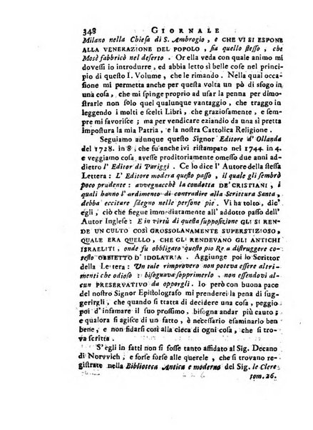 Giornale de'letterati per l'anno ... pubblicato col titolo di Novelle letterarie oltramontane