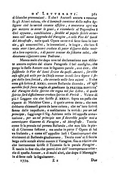 Giornale de'letterati per l'anno ... pubblicato col titolo di Novelle letterarie oltramontane