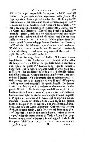 Giornale de'letterati per l'anno ... pubblicato col titolo di Novelle letterarie oltramontane