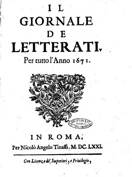 Il giornale de letterati