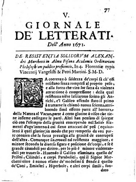 Il giornale de letterati