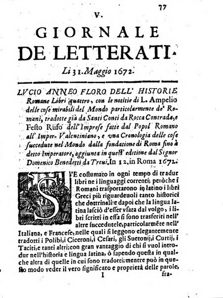 Il giornale de letterati