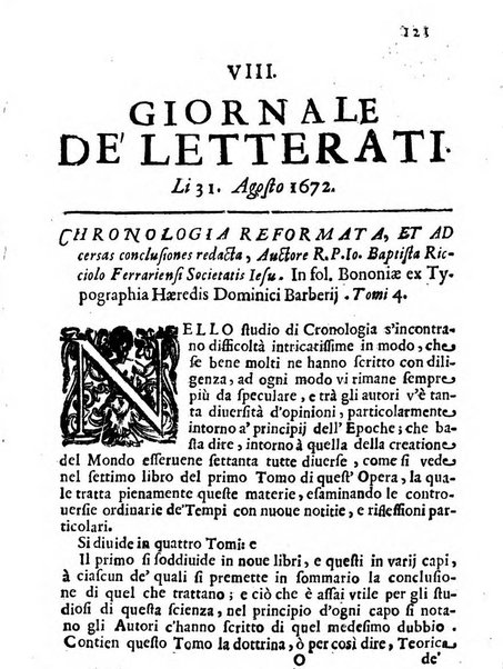 Il giornale de letterati