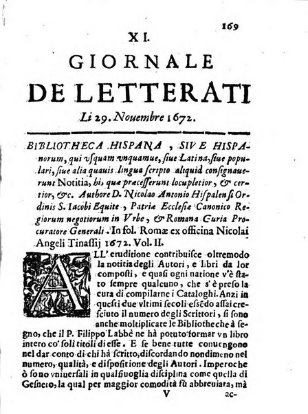 Il giornale de letterati