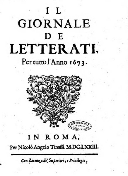 Il giornale de letterati