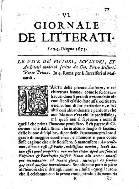 Il giornale de letterati