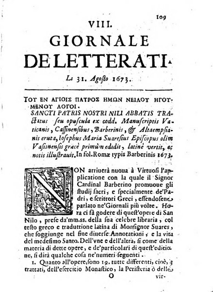 Il giornale de letterati