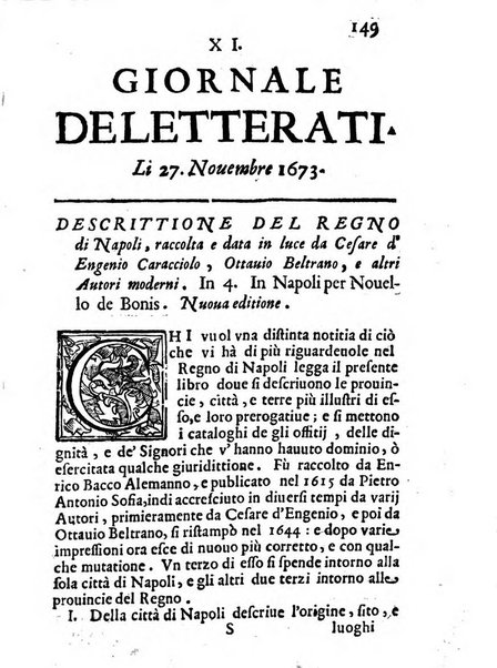 Il giornale de letterati