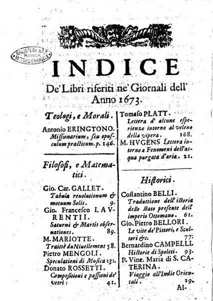 Il giornale de letterati