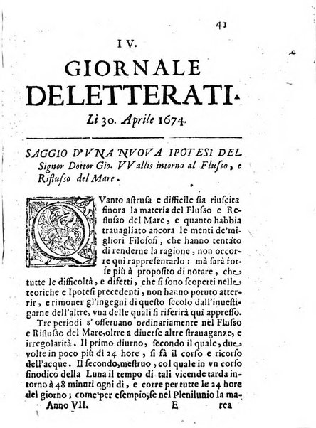 Il giornale de letterati