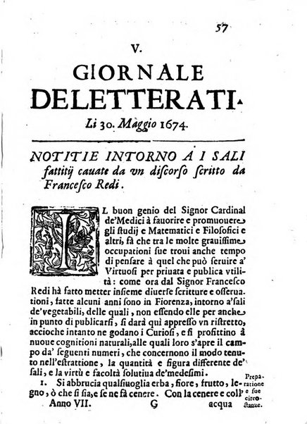 Il giornale de letterati