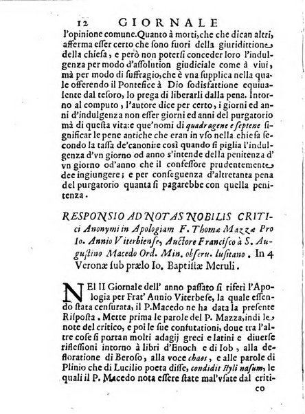 Il giornale de letterati