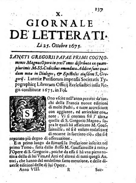 Il giornale de letterati