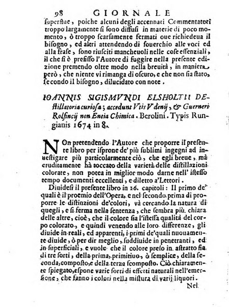 Il giornale de letterati