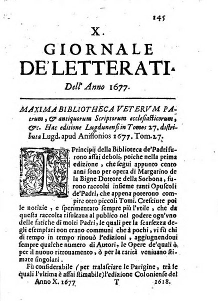 Il giornale de letterati