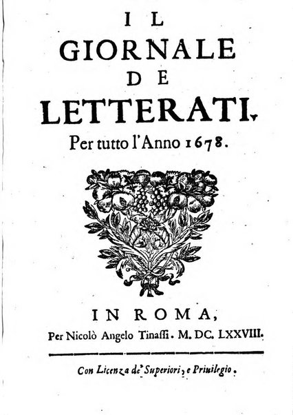 Il giornale de letterati