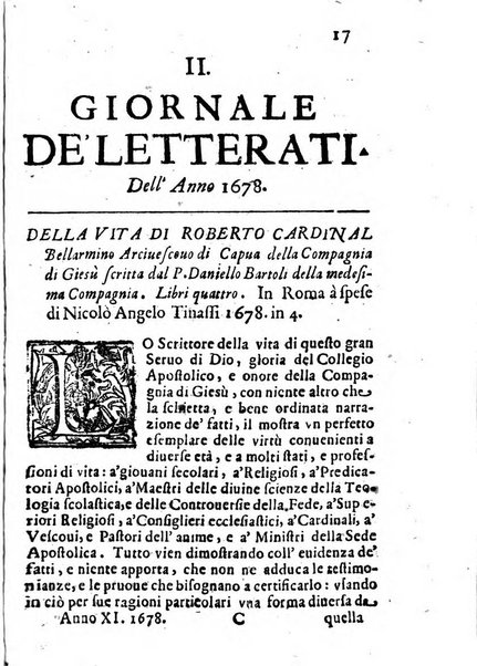 Il giornale de letterati