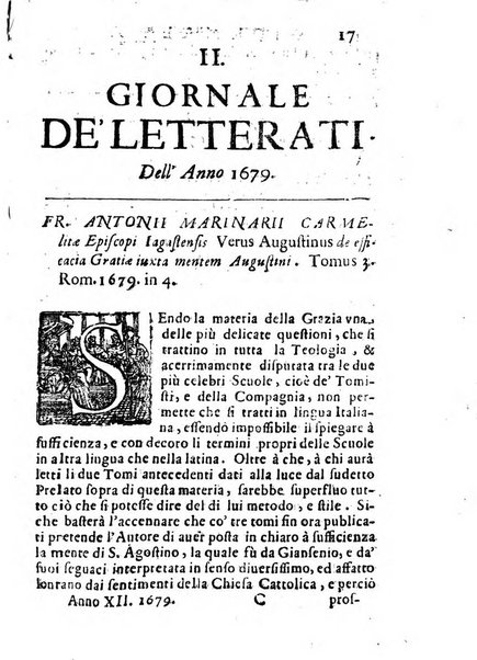 Il giornale de letterati