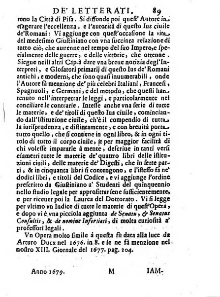 Il giornale de letterati