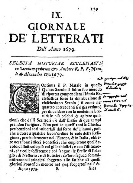 Il giornale de letterati