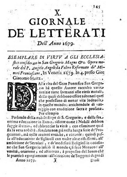 Il giornale de letterati