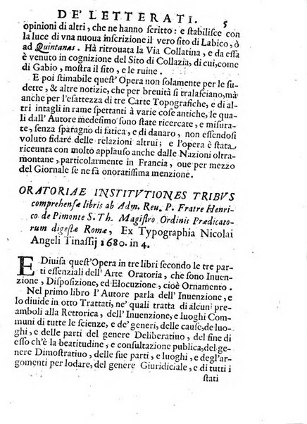 Il giornale de letterati