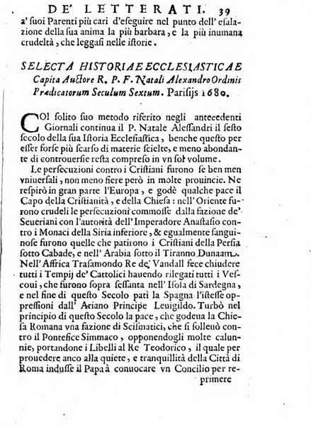 Il giornale de letterati