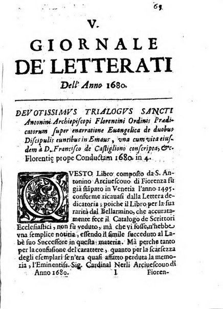 Il giornale de letterati