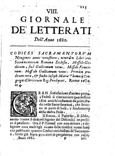 Il giornale de letterati