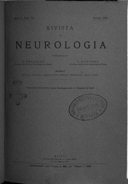 Rivista di neurologia