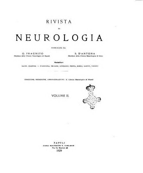 Rivista di neurologia