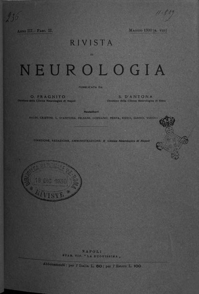 Rivista di neurologia