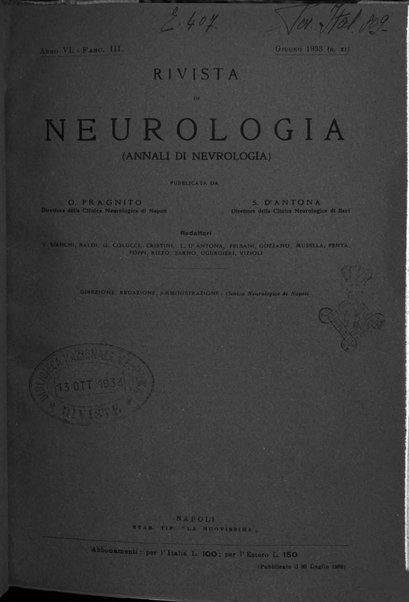 Rivista di neurologia