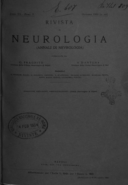 Rivista di neurologia